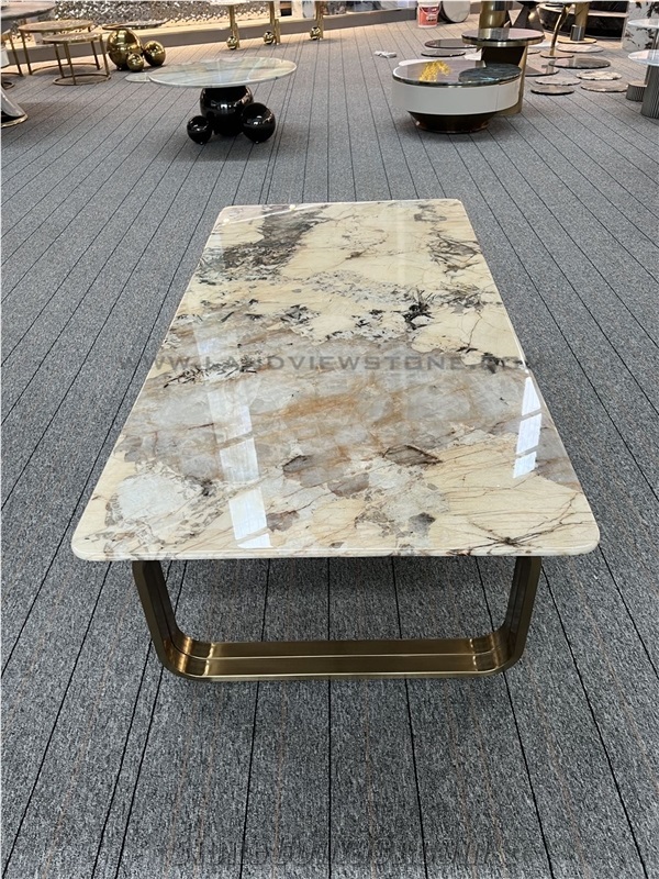Patagonia Granite Side Table Top With Metal Legs
