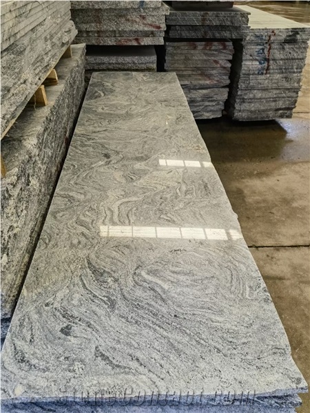 New Polished Sand Wave China Juparana Grey Granite