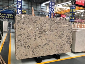 Apollo Gold Mocca Jin Moka  Multicolor Grey Marble Slab
