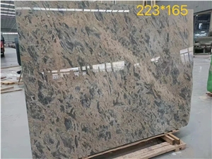 Apollo Grey Marble Tiger Apollo Gold Mocca 1.8Cm Big Slab