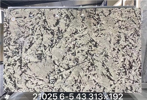 Brazil Alpinus Granite White Big Size Slabs 2.0Cm Polished