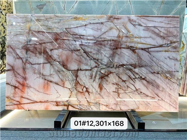 Brazil Juliet Crystal Quartzite Polished Large Size Slabs