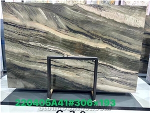 Brazil Misty Rain Quartzite Green Slabs Tile 2Cm Polished