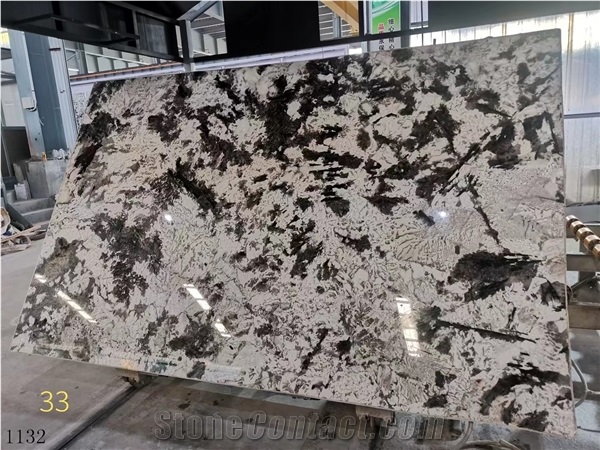 Brazil Silver Fox Granite Big Size Slabs For Interior Design