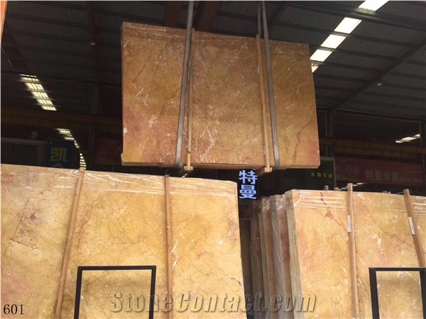 China Kellen Gold Marble 1.8Cm Polished Project Slabs