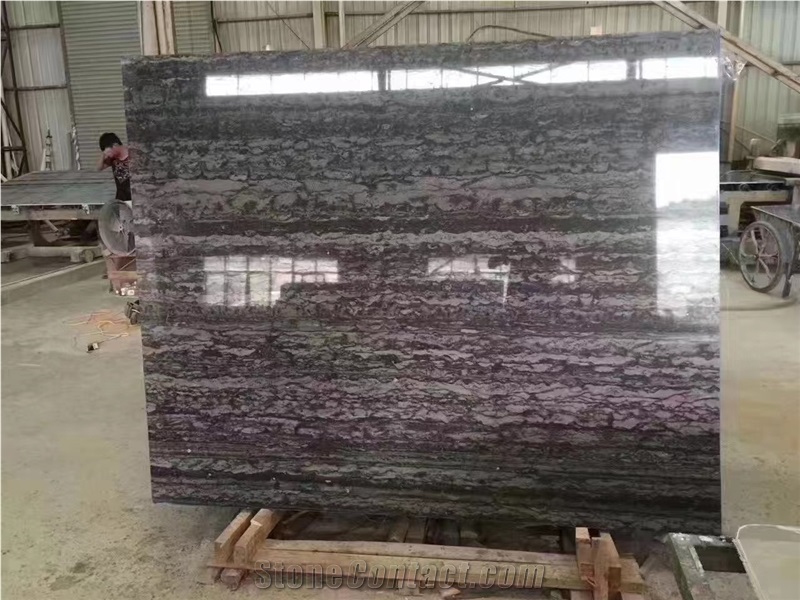 China Matrix Grey Black Illusion Marble Matrix Multi Grey
