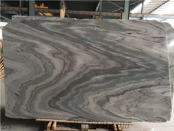 China Symphony Sands Marble Grey Big Size Slabs Honed