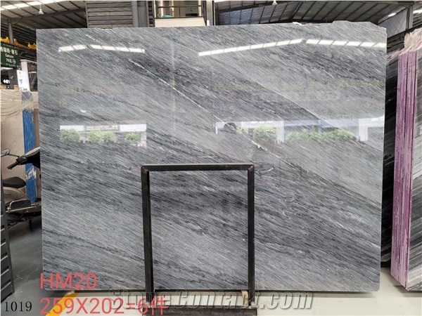Chinese Cartier Marble Grey Standard Size Slabs Polished