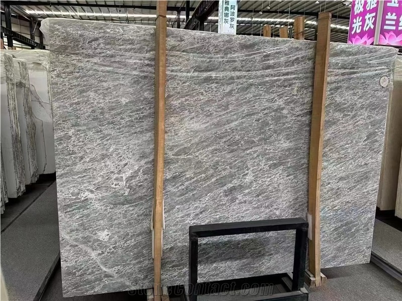 Grey Jaguar Marble Big Slab For Floor