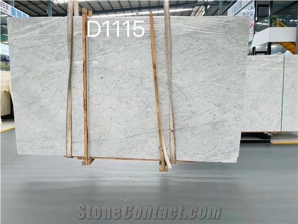 Italy Bianco Carrara D Large Size Slabs Polished For Outdoor