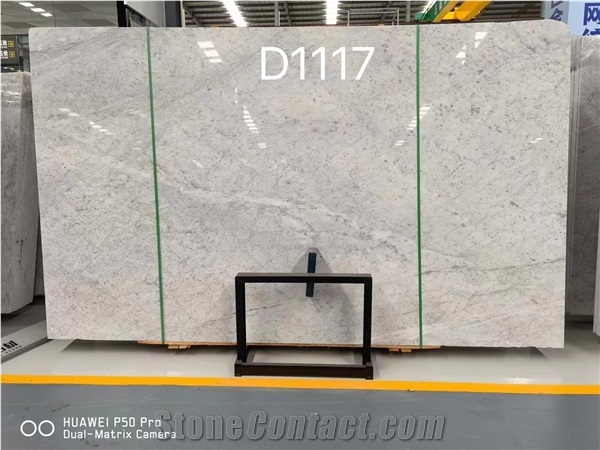 Italy Bianco Carrara D Large Size Slabs Polished For Outdoor