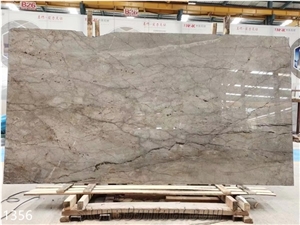 Italy Florence Grey Marble Large Slabs For Indoor Flooring