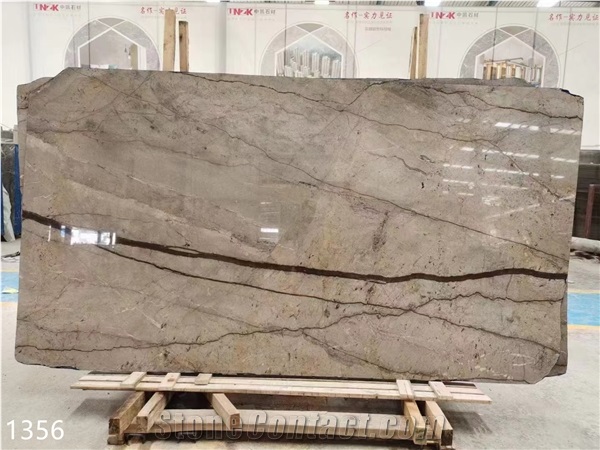 Italy Florence Grey Marble Large Slabs For Indoor Flooring