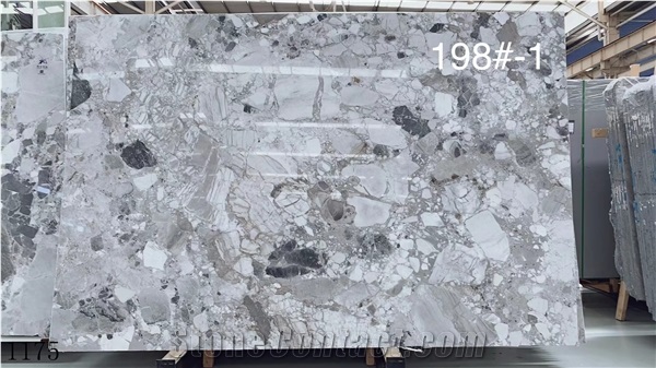 Italy Silver Statuario Marble Standard Size Slabs Polished