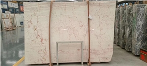 Ivory Red Marble White Red Marble Slab For Flooring Tile Use