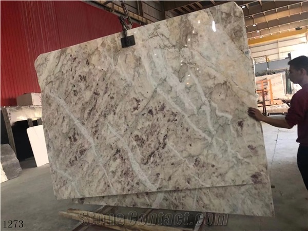 Oman Zahara Beige Marble Standard Size Slabs 1.8Cm Polished