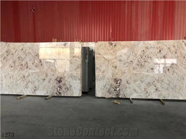 Oman Zahara Beige Marble Standard Size Slabs 1.8Cm Polished