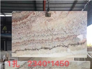 Pakistan Rainbow White Onyx Polished For Living Room Use