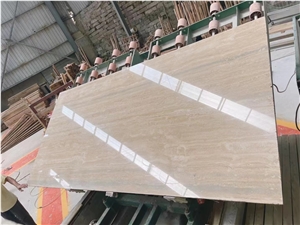 Travertino Striato Silver Beige Travertine Polished