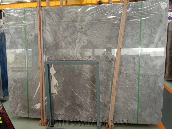 Turkey Dream Gray Marble Polished Small Slab For Living Room