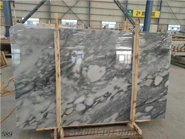 Victoria Gray Marble Slab Wall Tile