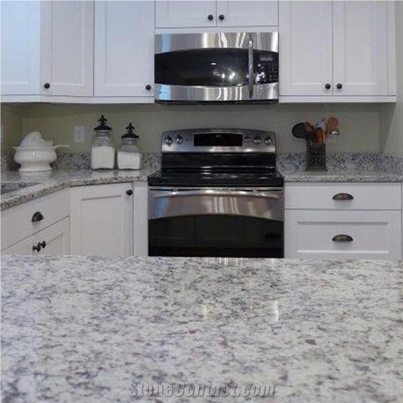 Bethel White Granite Kitchen Tops Polished Natural Stone