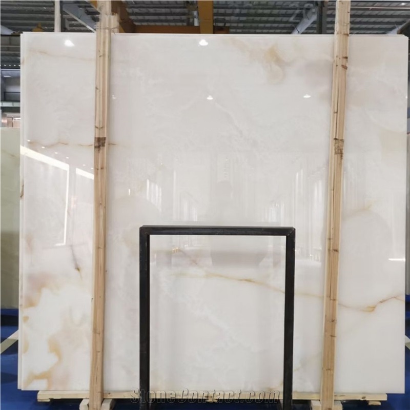 China White Cloud Marble Reception Counters