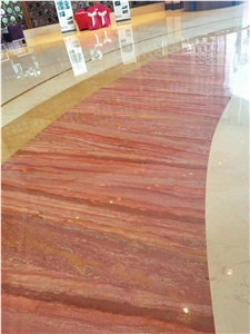 GOLDTOP Iran Red Travertine Tiles For Flooring