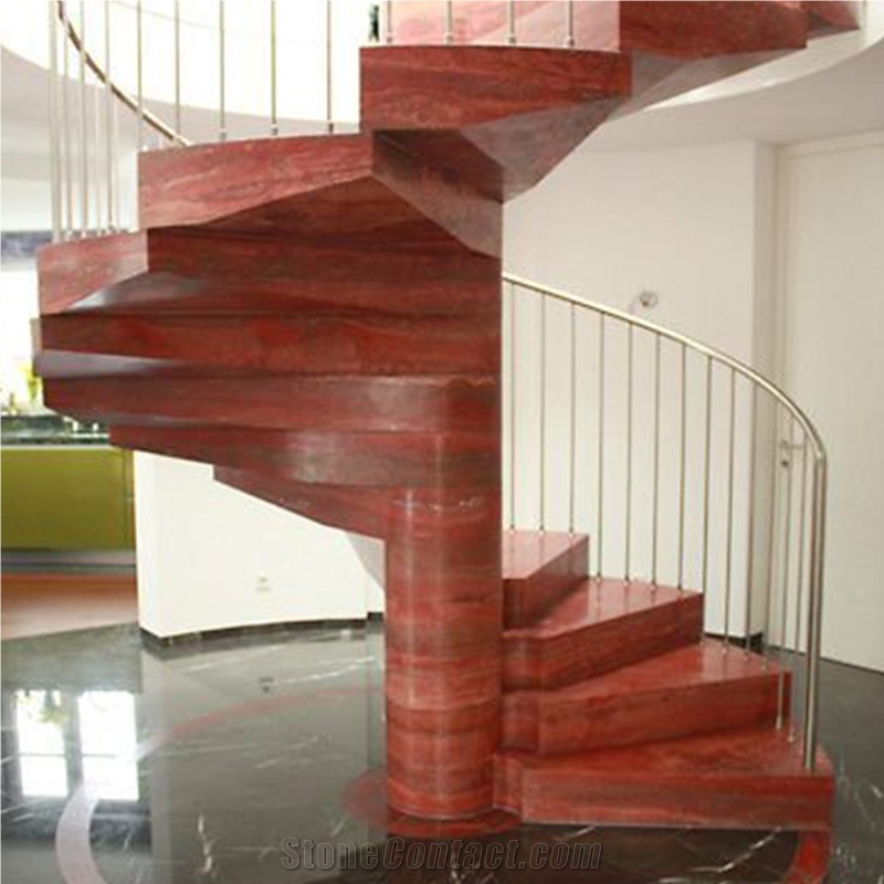 GOLDTOP Iran Red Travertine Tiles For Flooring