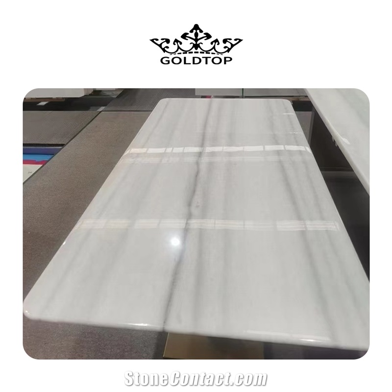 GOLDTOP OEM/ODM Colombia White Marble Slab Stone