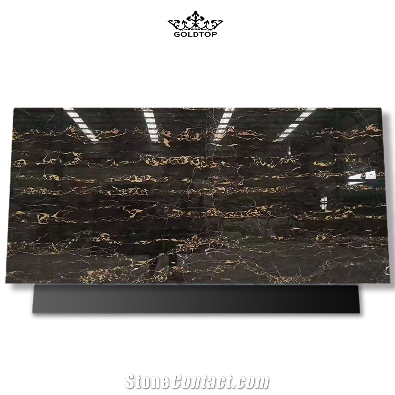 GOLDTOP OEM/ODM Nero Portoro Black Marble Floor Tile