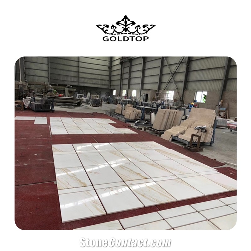 GOLDTOP OEM/ODM White Marble Slab Marble Tiles
