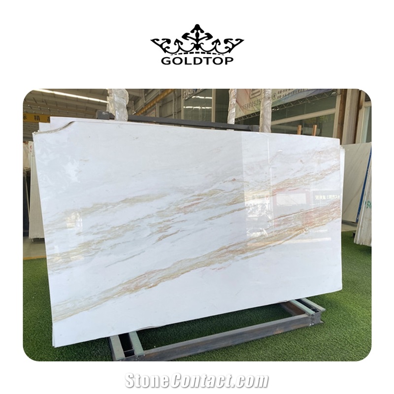 GOLDTOP OEM/ODM White Marble Slab Marble Tiles