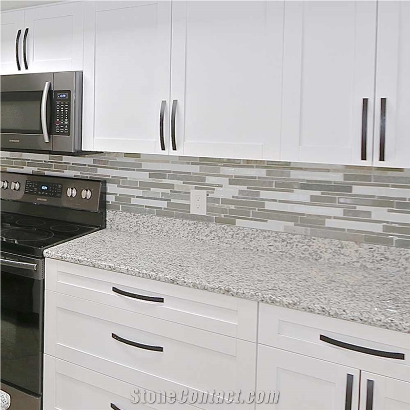 HOT Style Pearl White Granite Natural Kitchen Island