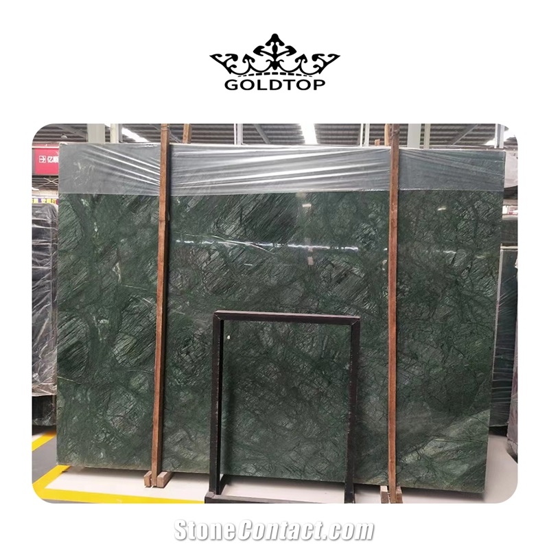 Luxury Polished Taiwan Green Marble Slabs