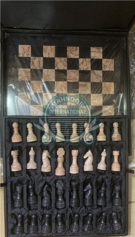 MI- Chess Set In Marble