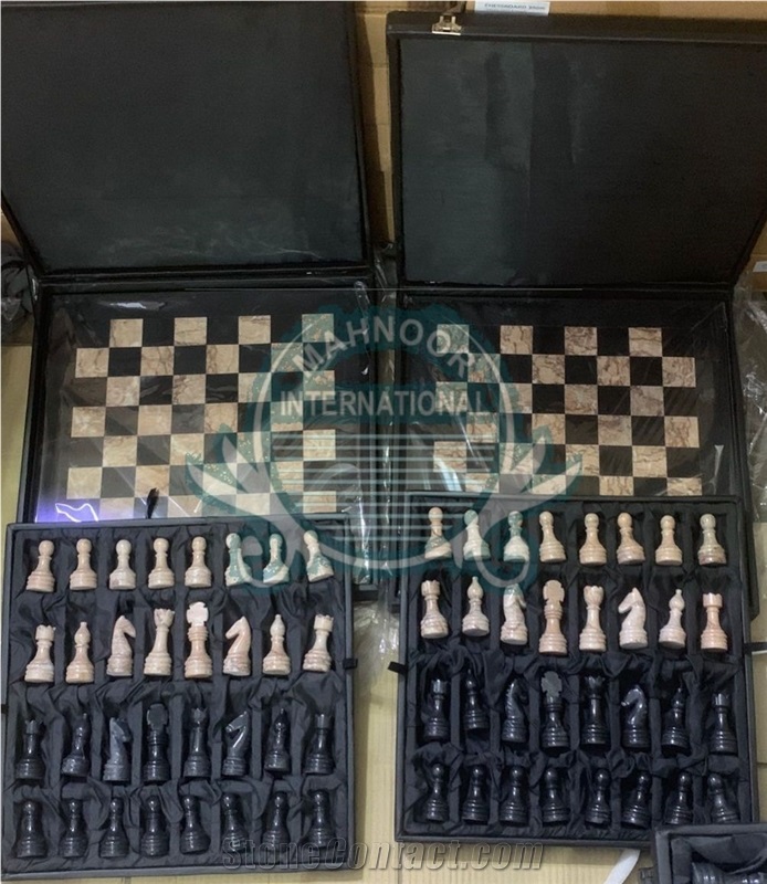 MI- Chess Set In Marble