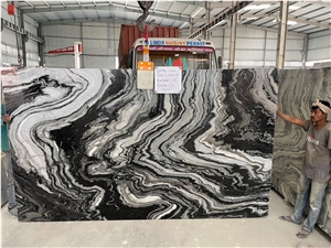 Panda White Marble Slabs