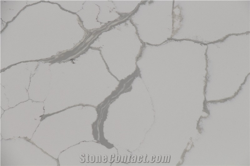 China Calacatta Imperial Quartz Stone Slab