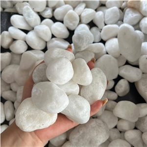 Top Quality White Pebble Stone For Garden Landscape Decor