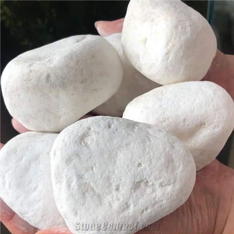 Top Quality White Pebble Stone For Garden Landscape Decor
