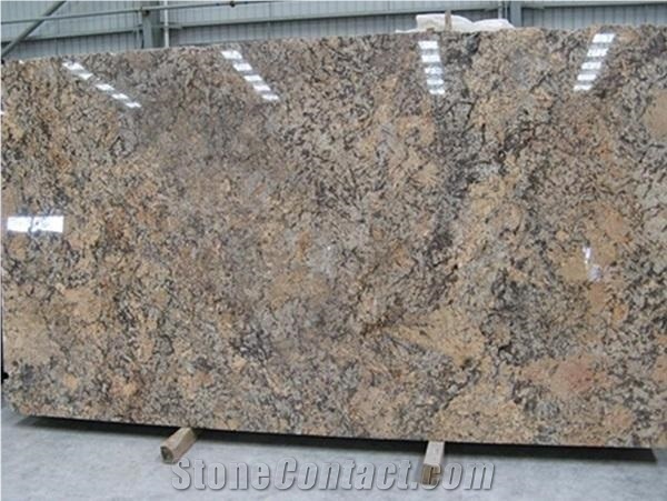 Giallo Crystal Granite Slabs & Tiles