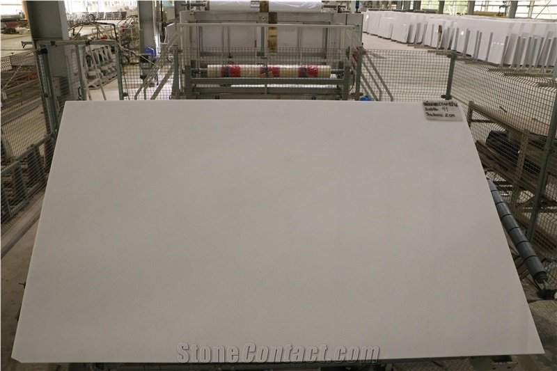 A Quality Pure White Marble Slabs Thickness 20 Cm