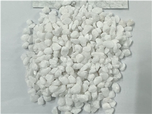 Pure White Natural Crushed River Stone For Garden