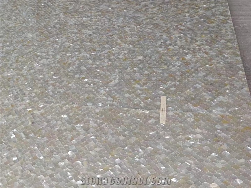 White Pearl Shell Backsplash Mosaic MOP Kitchen Wall Tiles