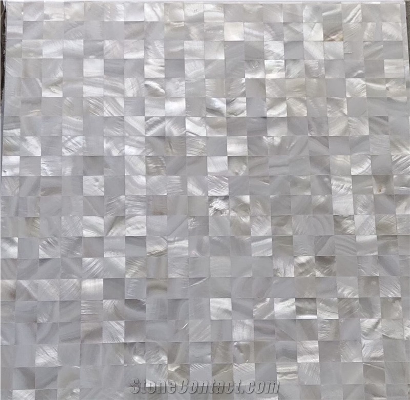 White Pearl Shell Backsplash Mosaic MOP Kitchen Wall Tiles