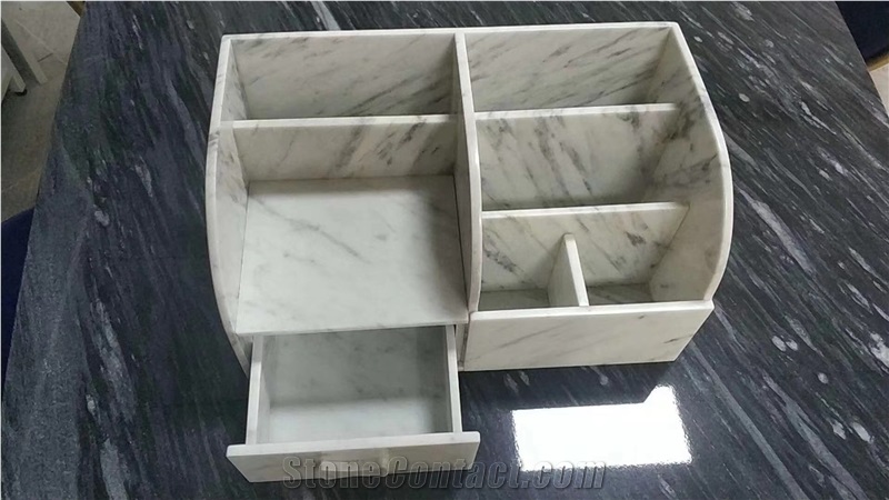Marble Jewelry Box Carrara Decor Home Products