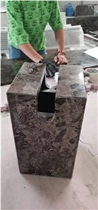 Stone Wine Racks Blue Limestone Jewelry Display Stands