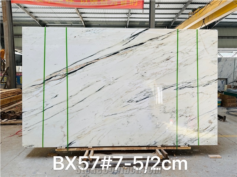 Good Quality Polished 2Cm Orient Calacatta White Marble