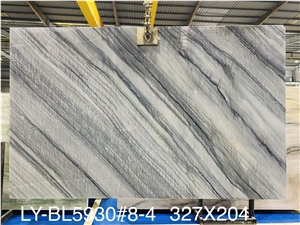 New Arrival Polished Misty Rain Quartzite Slab Floor Table